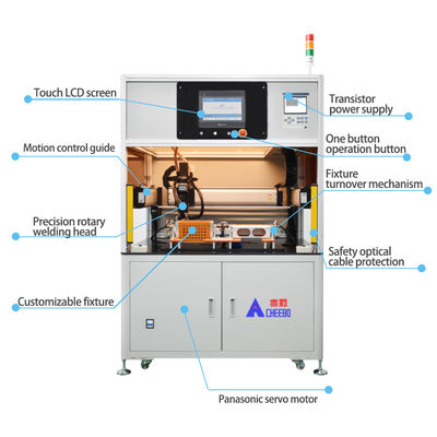 Buy Multifunctional Fixture Turnover Automatic Battery Spot Welding Machine online manufacture