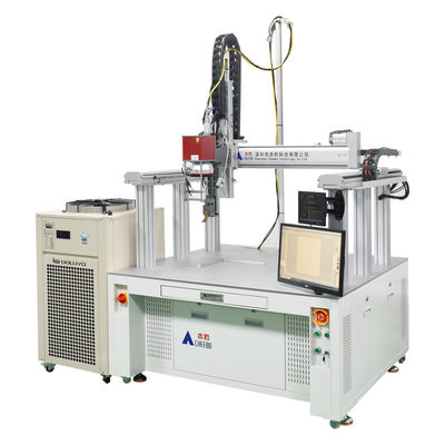 Buy Square Single-Cell Lithium Battery Pack Gantry Laser Welding Semi-Automatic Laser Spot Welding Machine online manufacture
