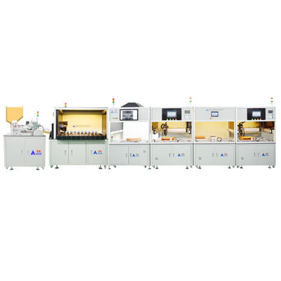 Buy Double Sided 18650 Cylindrical Lithium Battery Automatic Spot Welding Machine For Lithium Ion Battery Pack Assembly Line online manufacture