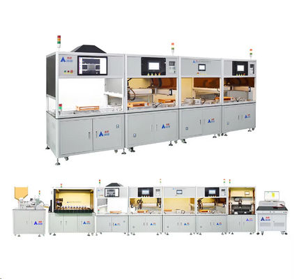 Buy Cylindrical Cell Pack Assembly Machine with Touch Screen Interface and Air Pressure online manufacture